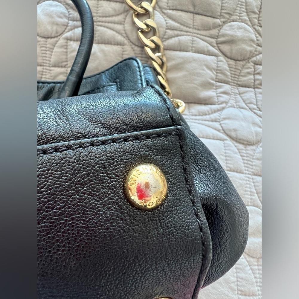 Michael Kors Black Leather Handbag - Picture 12 of 15